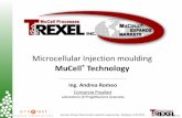 MuCell Technology - ALPlastics school presentations... · Microcellular Injection moulding MuCell® Technology Summer School, New trends in plastics engineering - Bellignat, 9-07-2013