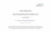 An Analysis of the Impact of Discovery Rules on ... · PDF fileAn Analysis of the Impact of Discovery Rules on Dispositions in ... US Federal Rules of Criminal Procedure ... discovery