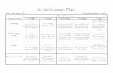 Infant Lesson Plan - Imagination Learning Centerimaginationlearning.net/Documents-Current-Connections/Center2... · Infant Lesson Plan. MondayMonday Tuesday TuesdayTuesday Wednesday