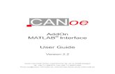 CANoe AddOn MATLAB® Interface User Guide - Vector · PDF fileCANoe AddOn MATLAB® Interface User Guide Version 2.2 Vector Informatik GmbH, Ingersheimer Str. 24, D-70499 Stuttgart