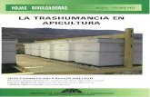 ^T^ -  · PDF fileLA TRASHUMAI^CIA ^f^l APICULTURA JOSE CARMELO SALVACHUA GALLEGO Técnico especialista en explotaciones agropecuarias Centro Regional Apícola de Castilla