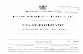 GOVERNMENT GAZETTE STAATSKOERANT - SAFLII  · PDF fileGOVERNMENT GAZETTE STAATSKOERANT VAN DIE REPUBLIEK VAN SUID-AFRI~ Registered at the Post O@ce as a Newspaper As ‘n