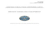 UNIFIED FACILITIES CRITERIA (UFC) WEIGHT HANDLING EQUIPMENT Wei… · UNIFIED FACILITIES CRITERIA (UFC) WEIGHT HANDLING EQUIPMENT . ... location of the mechanical load brake ... Clarified