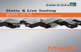 Static & Live Tooling - Lyndex-Nikkenlyndexnikken.com/images/files/Mazak-Multiplex-Static-Live-Tooling... · Static & Live Tooling MAZAK LATHES MULTIPLEX AND HYPER QUADREX HQR SERIES
