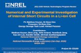 Numerical and Experimental Investigation of Internal Short ... · PDF fileNumerical and Experimental Investigation of ... Internal Short Circuit ... Numerical and Experimental Investigation