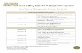 Food Safety Quality Management · PDF fileSupplier Assurance and Approval ... QMR 019 Prerequisite Audit Checklist ... of the Food Safety Quality Management System and to meet the