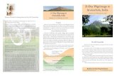 21-Day Pilgrimage to Arunachala, India - · PDF file– Ramana Maharshi speaking of references to Arunachala in ancient Vedic texts. 21-Day Pilgrimage to Arunachala, India January
