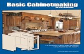 Introduction to Basic Cabinetmaking using Pocket-Screw Joinery · PDF filePg. 8 Pocket Hole Joinery Fundamentals Pocket Hole Joinery is one of the easiest ways to assemble cabinets