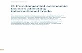 C. Fundamental economic factors affecting international · PDF fileC. Fundamental economic factors affecting international trade. ... presented in the first part of this section will