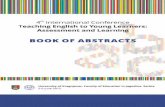 book of abstracts-XP-Constantia-Index 2015/Book_of_abstracts_2015.… · Book of Abstracts University of ... Teaching and Assessing Young EFL Learners’ Pronunciation / h j ... Self–assessment