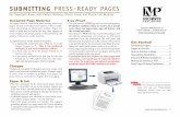 SUBMITTING PRESS READY PAGES - Morris  · PDF fileSUBMITTING PRESS-READY PAGES ... In six short weeks, the first printing of this book ... entire children’s series