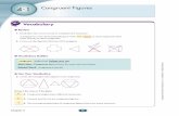 4-1 Congruent Figures - Wikispacesresources+KEY.pdf · Congruent polygons have congruent corresponding parts—their matching sides and angles. When you name congruent polygons, you