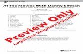 At the Movies With Danny Elfman CONCERT BAND · PDF filePlease note: Our band and orchestra music is now being collated by an automatic high-speed system. The enclosed parts are now