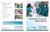 Nursing Program Information - Farmingdale State · PDF fileNursing Program Information ReachHigher. ... nursing program and will take a minimum of three years to ... NUR 114 Clinical