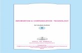 INFORMATION & COMMUNICATION TECHNOLOGY · PDF fileemail : contact@itschool ... introduced to database management, which is in fact a ... Information & Communication Technology X CHAIRMAN