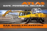 FRom 17 to 23 toNs - Atlas  · PDF file  RAIL-ROAD EXCAVATORS FRom 17 to 23 toNs SAfE. POwERfuL. RELIAbLE
