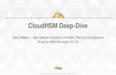 CloudHSM Deep-Dive · PDF fileCloudHSM Deep-Dive Dave Walker ... leverage on-prem HSMs over VPN or DX ... • AWS monitors & manages the devices and network infrastructure