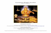 Ayyappan Bhajan Booklet - Ayyappa · PDF fileAyyappan Bhajan Booklet 2009-10 Editions Brought to you by AyyappaSamaaj of San Francisco Bay Area You are invited to join ... Mantra Pushpam