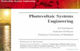 Photovoltaic Systems Engineering - Ferdowsi University …profsite.um.ac.ir/~karimpor/pv/lec12_Mppt.pdf · lecture 2 Ali Karimpour June 2012 Photovoltaic Systems Engineering Ali Karimpour