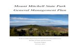 Mount Mitchell State Park General Management Plan GMP.pdf · Mount Mitchell State Park General Management Plan ... the General Assembly in 1915 ... Mount Mitchell offers scenic panoramas