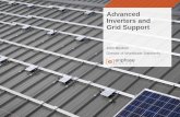 Advanced Inverters and Grid Support - Clean · PDF filewith local load shedding schemes. -Inverters are less sensitive to damage from low ... - Not well suited to control of large