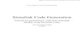 Tutorial for generating C code from Simulink Models using ... · PDF fileNASA MARSHALL SPACE FLIGHT CENTER Simulink Code Generation Tutorial for generating C code from Simulink Models