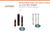 EUROPEAN HIGH VOLTAGE FUSES AS PER IEC 60282ep-jp.mersen.com/fileadmin/catalog/Multimedia-Premium/TM-107... · european high voltage fuses as per iec 60282 edupack training module