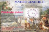 MATERI GENETIK I - · PDF filePerpindahan Materi Genetik: ... •Kontribusi terhadap performans reproduksi/kematian embrio Euploidi: multiplikasi bilangan dasar Moniploid: N kromosom