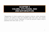 CHAPTER 3 VALUES, ATTITUDES, AND JOB SATISFACTIONuwuf/pdfdatei/orga/Chapt3.pdf · "Values are important to the study of organizational behavior ... and motivation and because they