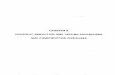 CHAPTER 8 ROADWAY INSPECTION AND TESTING · PDF fileROADWAY INSPECTION AND TESTING PROCEDURES ... 8.1.1 Colorado Department of Highways Standard Specifications for ... the County will
