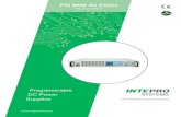 Programmable DC Power Supplies - Intepro · PDF file2016 Intepro Systems, LP. Specifications subject to change without notice. PSI 9000 2U Series 1000 W to 3000 W Programmable DC Power