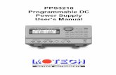 PPS3210 Programmable DC Power Supply User’s Manual 3210 User Manual.pdf · 1. Introduction 1.1 An Overview of the Product Motech PPS 3210 is a programmable DC power supply with