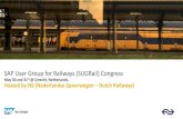 SAP User Group for Railways Congress Version - May 26 · PDF fileSAP ML & AI: SAP ... Further customers presentation tbc. ... SAP User Group for Railways Congress Version - May 26