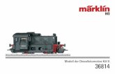 Modell der Diesellokomotive Köf II 36814 - · PDF fileauch bei Privat-Firmen weit verbreitet. ... Le poste de pilotage représente une des différences les plus frappantes existant