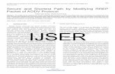 Packet of AODV Protocol - IJSER · PDF fileinternational journal of scientific & engineering research, volume 4, issue 12, december-2013