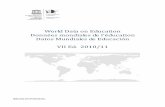 World Data on Education Données mondiales de l’éducation ... · PDF fileDatos Mundiales de Educación. 7a edición, 2010/11 Leyes y otras normas fundamentales relativas a la educación