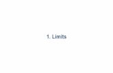 1. Limits · PDF filevisually check if a limit exists, but the definition is very important too. ... 2.6 Implicit Differentiation