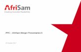 PPC AfriSam Merger Presentation II · PDF fileHistoric Analyst EPS Forecasts 7 159.0 ... Top 100 in the world ... • AfriSam benefits from R4bn capital injection plus c.R3bn PIK conversion