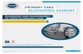 DIAGNOSIS AND MANAGEMENT OF COPD IN PRIMARY · PDF fileGuidelines and 2011 COPD Clinical Standard ... to the diagnosis and management of COPD in primary ... the 2010 update of the