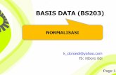 BASIS DATA (BS203) - si.itmaranatha.orgsi.itmaranatha.org/v2/attachments/article/123/08. Normalisasi.pdf · Page 1 BASIS DATA (BS203) ... hal ini akan menimbulkan redundansi data.