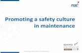 Promoting a safety culture in maintenance - default Seminars and Presentations/Promoting a safety... · The top eight problems were as ... purchasing of safety equipment. Promoting