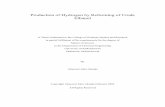 Reforming of Crude-Ethanol for Hydrogen · PDF fileABSTRACT The purpose of this work was to design and to develop a high performance catalyst for the production of hydrogen from reforming