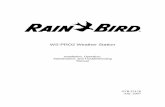 WS-PRO2 Weather Station - Rain Bird Weather Stat… · 5.3.0 Sensor Connection ... The Rain Bird WS-PRO2 Weather Station, ... and are discussed in the Quality Assurance Handbook for