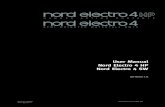 User Manual Nord Electro 4 HP Nord Electro 4 SW · PDF file5 Nord Electro 4 HP/SW Reference ... Pick-up type ... Our goal when we developed the Nord Electro instruments was to