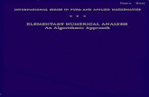 Elementary Numerical Analysis -- An Algorithmic Approachgardner/CdB.pdf · ... Introduction to Numerical Analysis ... Elements of Linear Algebra and Matrix Theory ... students in