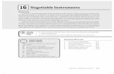 16 Negotiable Instruments - NACMweb.nacm.org/pdfs/educ_presentations/Principles_Ch16_v3.pdf · Chapter 16 | Negotiable Instruments 16-1 ... A negotiable instrument is a written document,