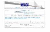 FORTH REPLACEMENT CROSSING - Transport Scotland · PDF fileProject FORTH REPLACEMENT CROSSING Document title CONSTRUCTION NOISE MONITORING REPORT: SEPTEMBER 2013 ... Clufflat Brae,