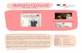 Bulletin Culturel - · PDF fileyann tiersen alexandre tharaud michelle o'byrne reel artists film festival: the possible lives of christian boltanski 1. 3 lectures annie cohen-solal
