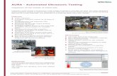 AURA - Automated Ultrasonic Testing - arxes- · PDF fileAURA - Automated Ultrasonic Testing Inspection of the wheels of wheel sets Inspection of the wheels is performed on both wheels