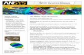 ANSYS Dynamics Solutions · PDF fileANSYS Analysis Compression Tools Rotor Dynamics Additional tools useful for modeling rotating machinery, such as electric turbo generators, in modal,